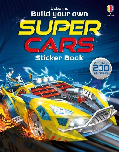 Usborne Build Your Own Supercars Sticker Book
