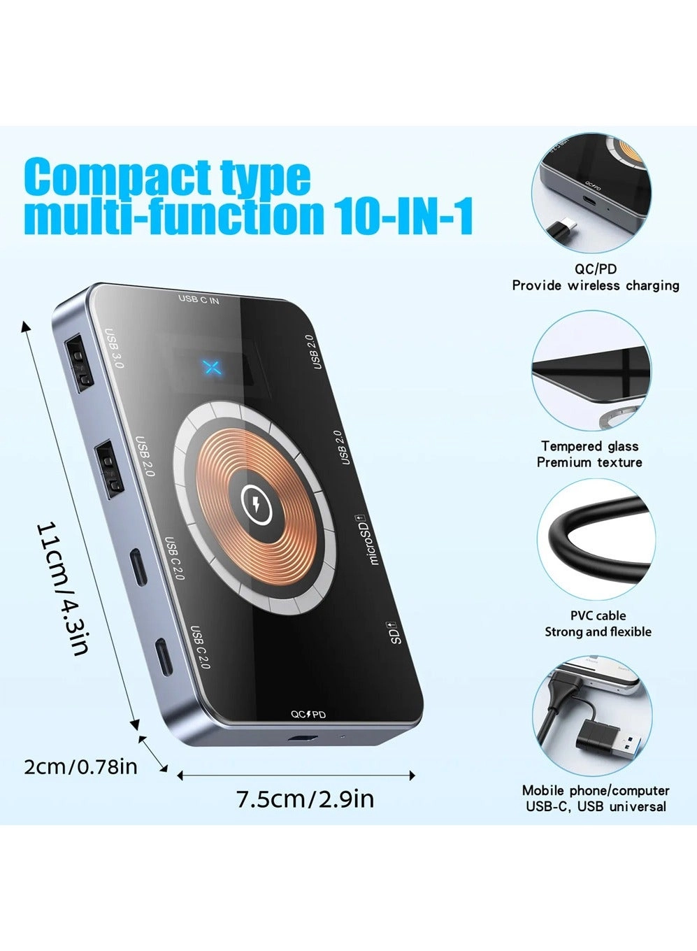 USB 3.0 Hub - USB C 2.0