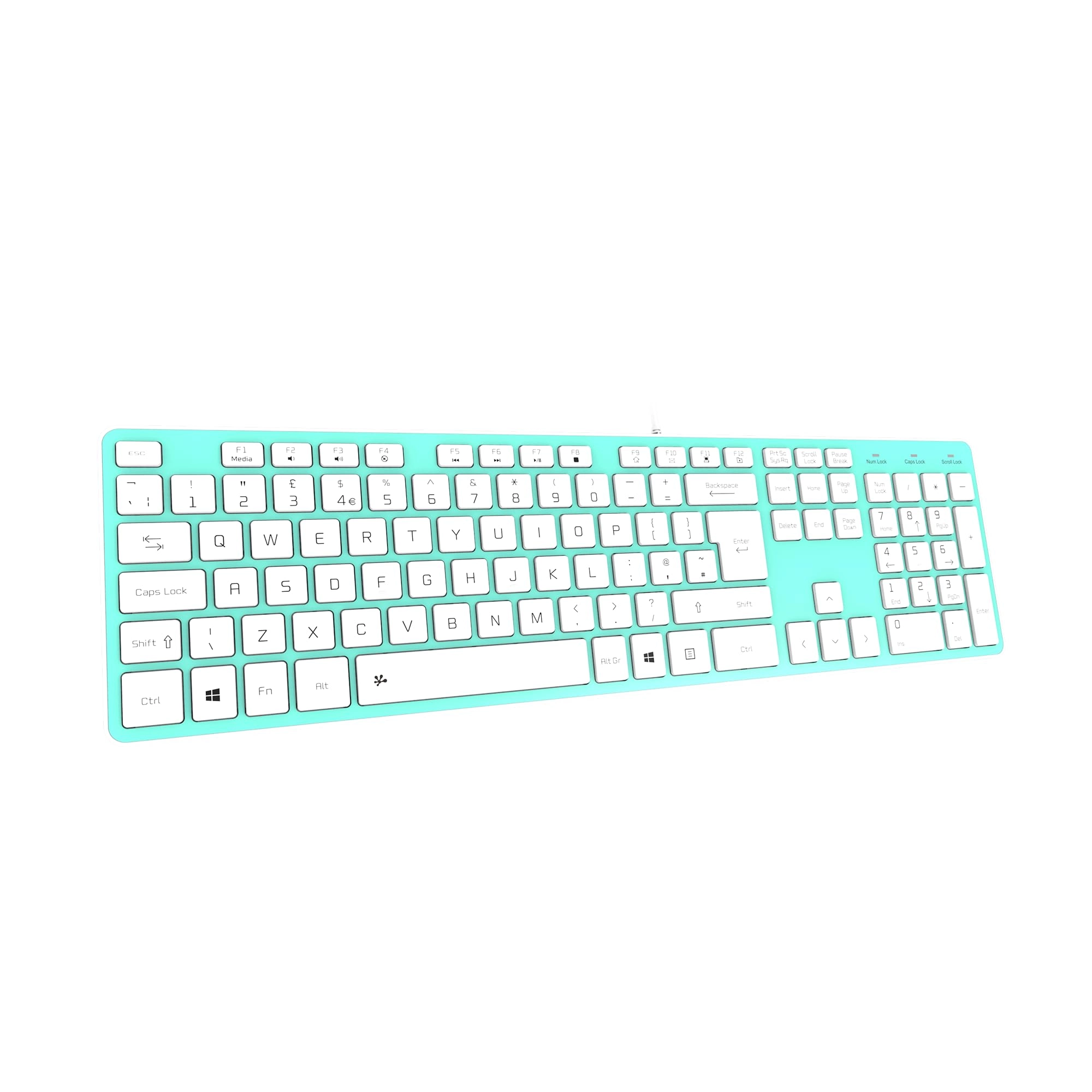 Slim USB Wired Keyboard - UK Wired