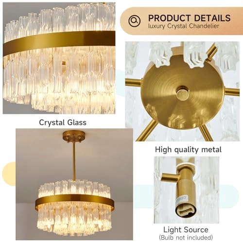 Crystal Chandelier - 53 cm