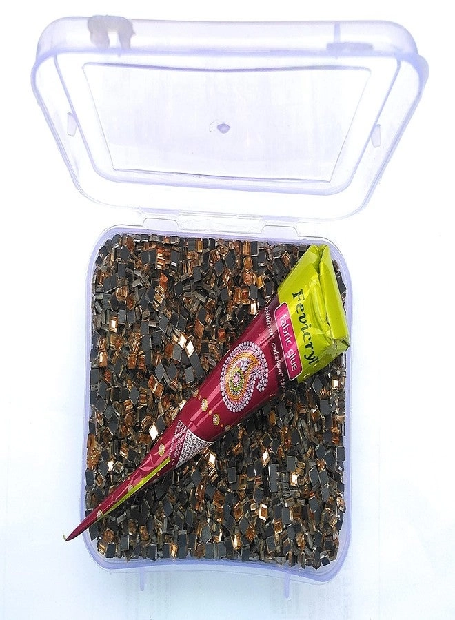 Square Mosaic Mirror Pieces - Bronze 5000pcs