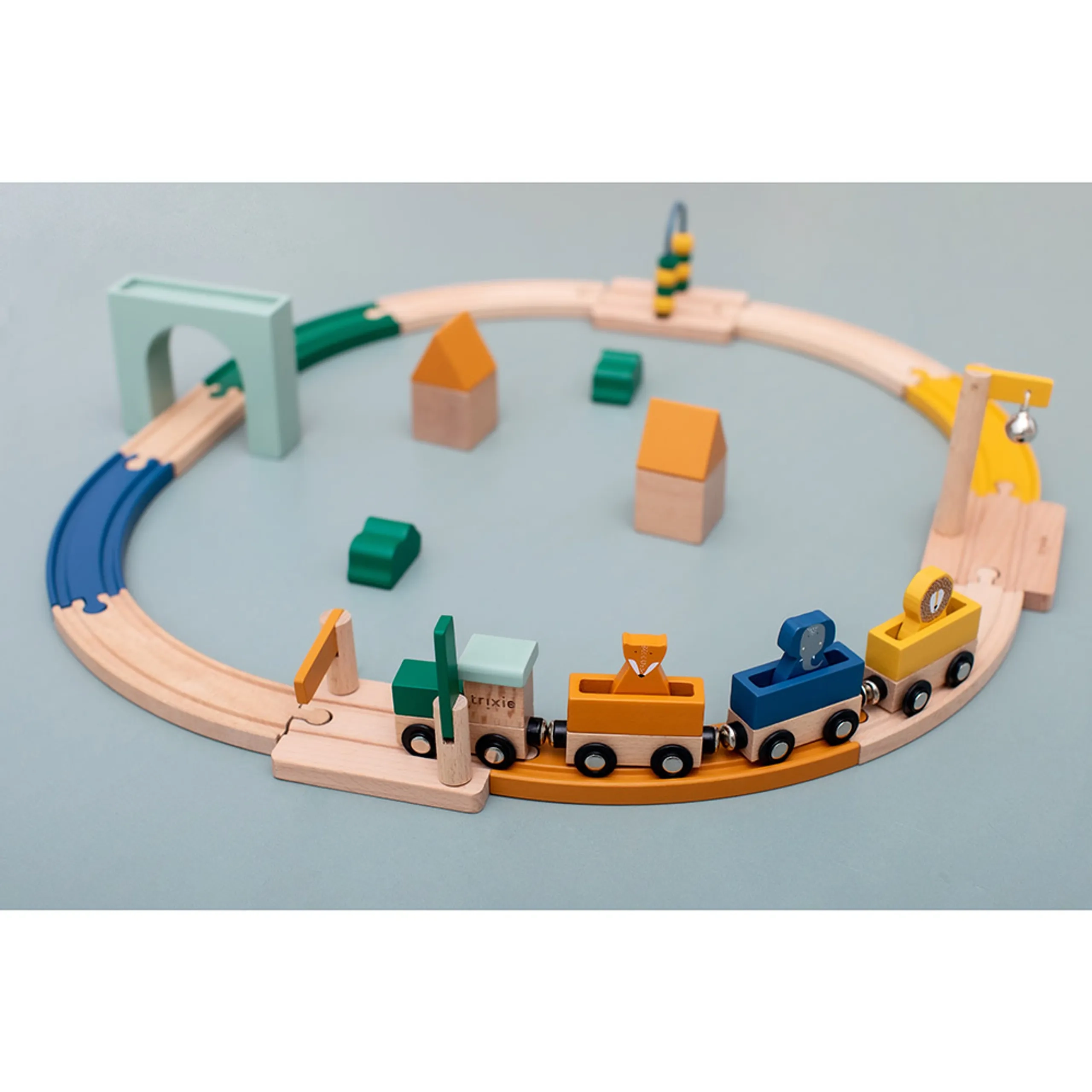Wooden Train Railway Set - 3pcs