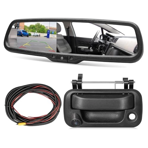 RED WOLF Tailgate Rear Camera + Rear View Mirror Screen Monitor - RCA 800*(RGB)*480