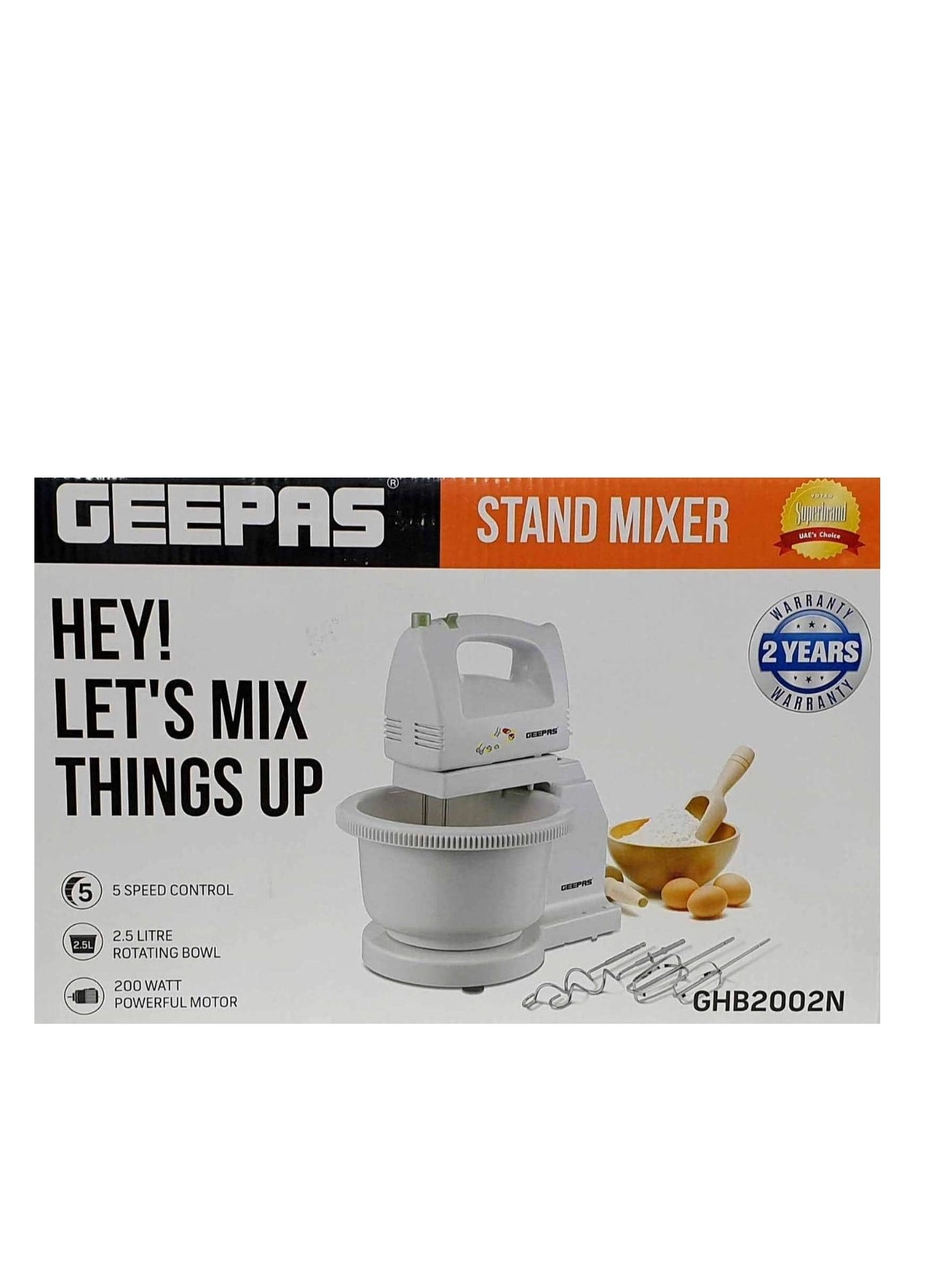 Hand Mixer - 2.5 Liters 250 watts