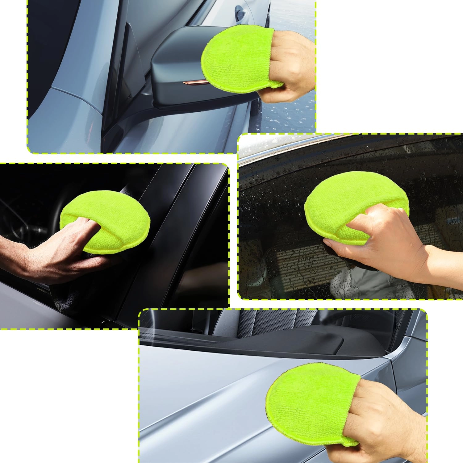 Microfiber Car Wax Applicator Pads
