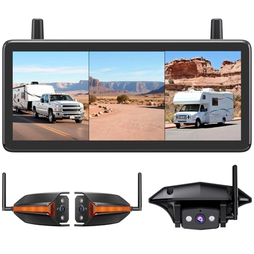 Dual Camera Car Reversing Camera System - Night Vision Wireless 1080p