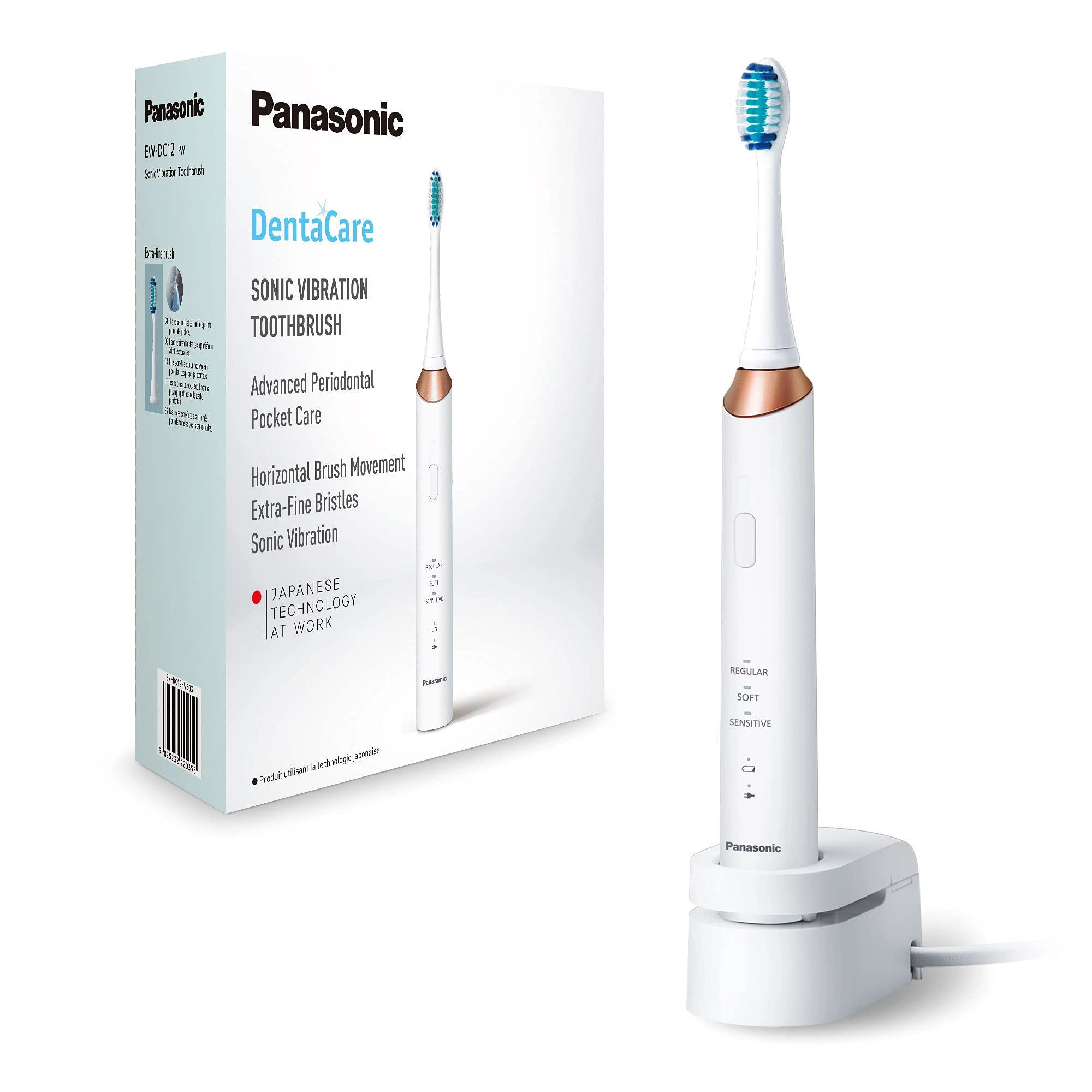 Panasonic EW-DC12 - Electric Toothbrush Extra-fine Brush 31,000 movements/min.