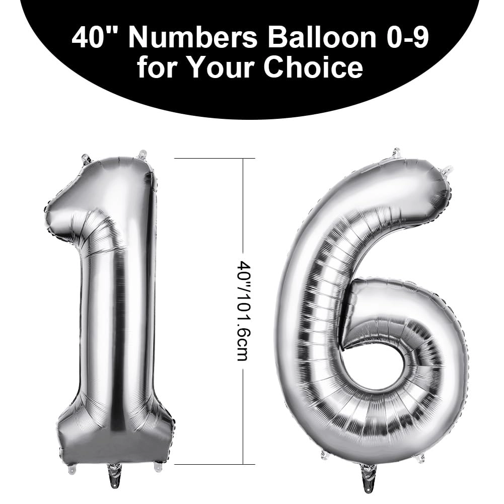 Number 16 Balloon - 2 piece(s) Birthday