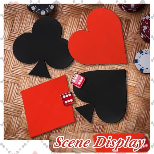 Jumbo Casino Playing Cards - 4 Pcs Birthday Party