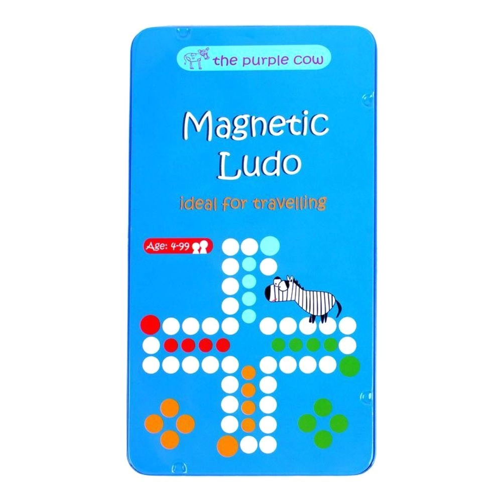 The Purple Cow Magnetic Travel Ludo Game