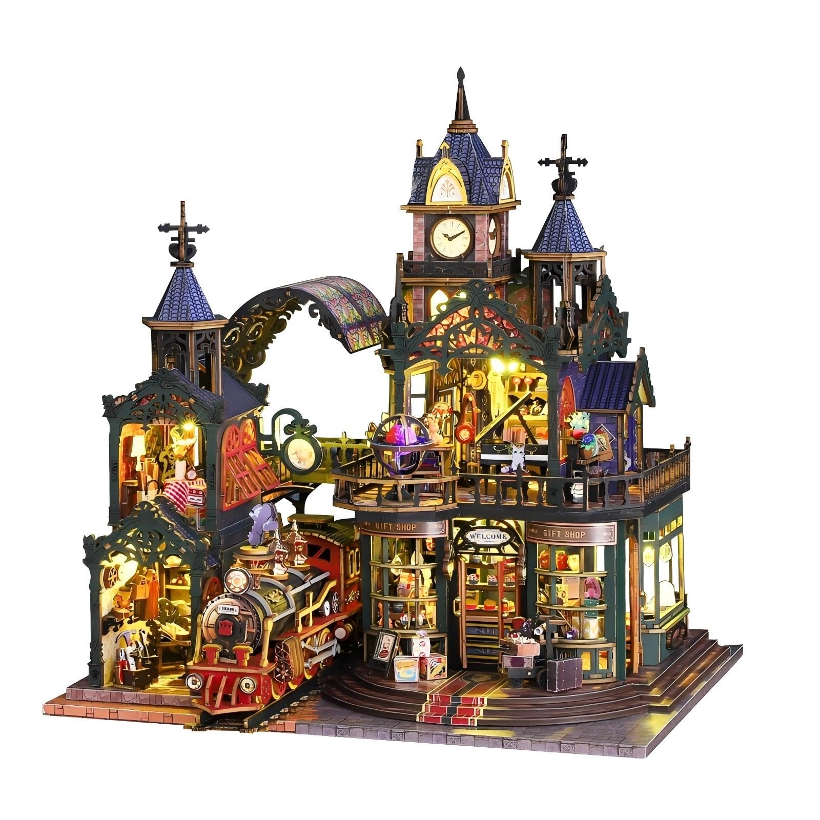 OZJAY Miniature House Kit - Rail-Track Secluded City
