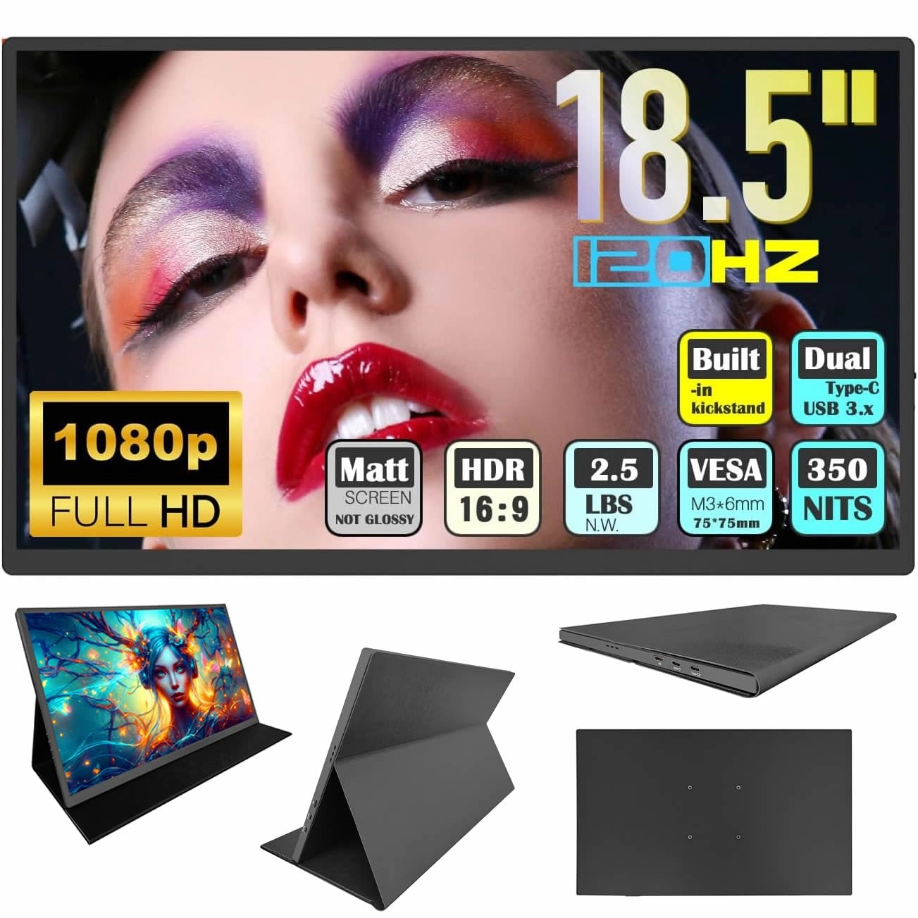 Portable Monitor - 1920 x 1080 18.5 inch