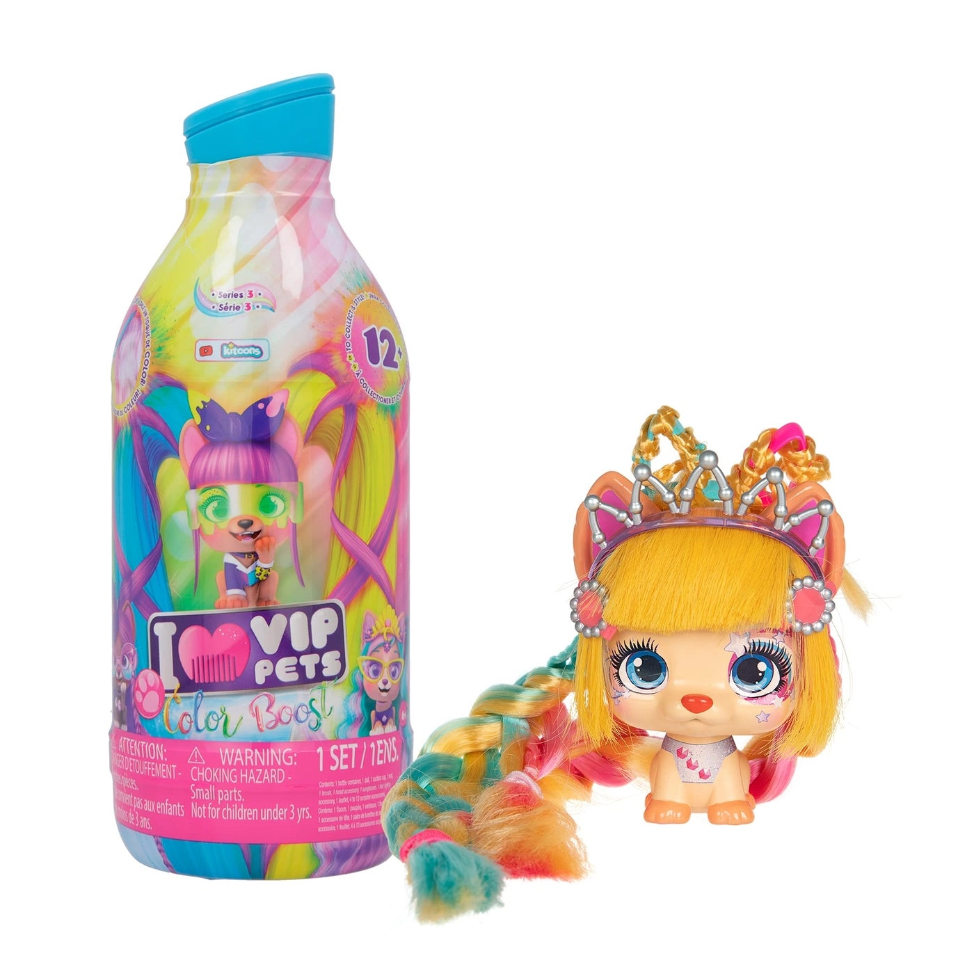 IMC Toys VIP Pets Color Boost - 1 Doll 9 Surprises 6 Accessories Ages 3+