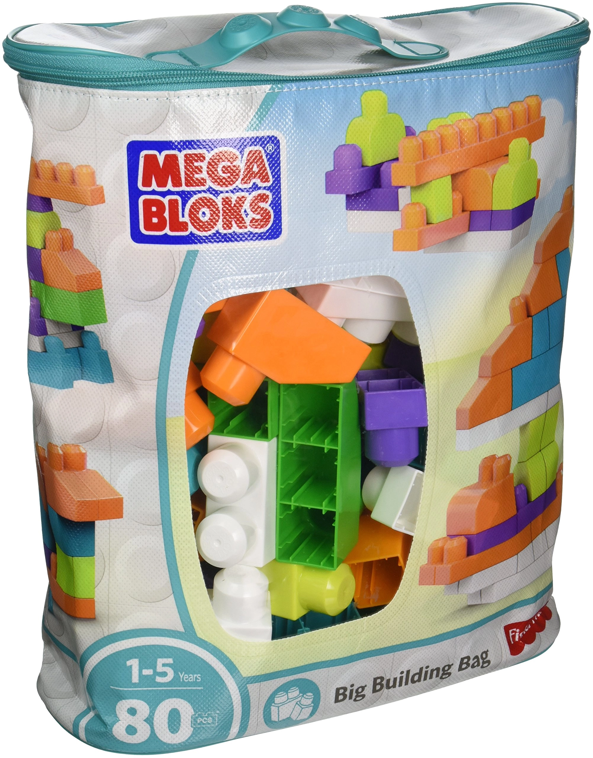 Mattel Big Building Bag - 80 pcs Transportation