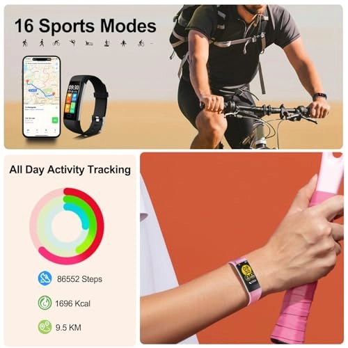 Fitness Tracker - Heart Rate Blood Pressure IP68