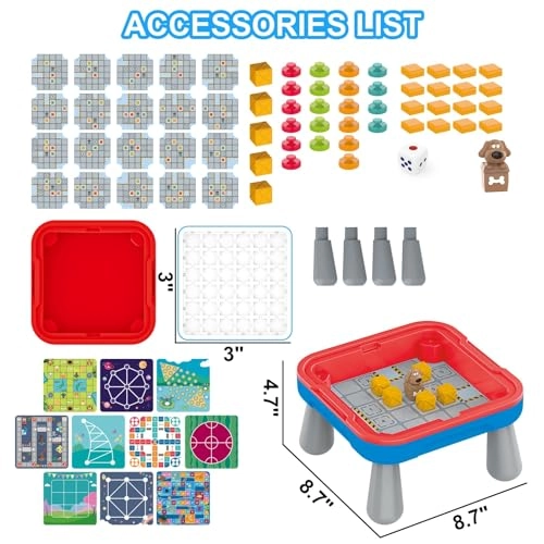 Board Games Adventure Classic Kids Portable - 3 Levels Educational