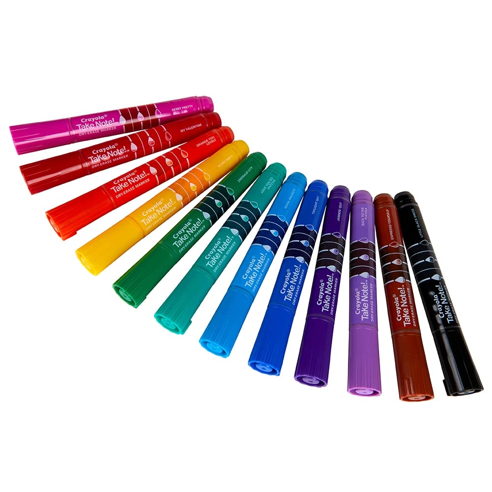 Take Note Dry Erase Markers - Multi-Colors Chisel Tip