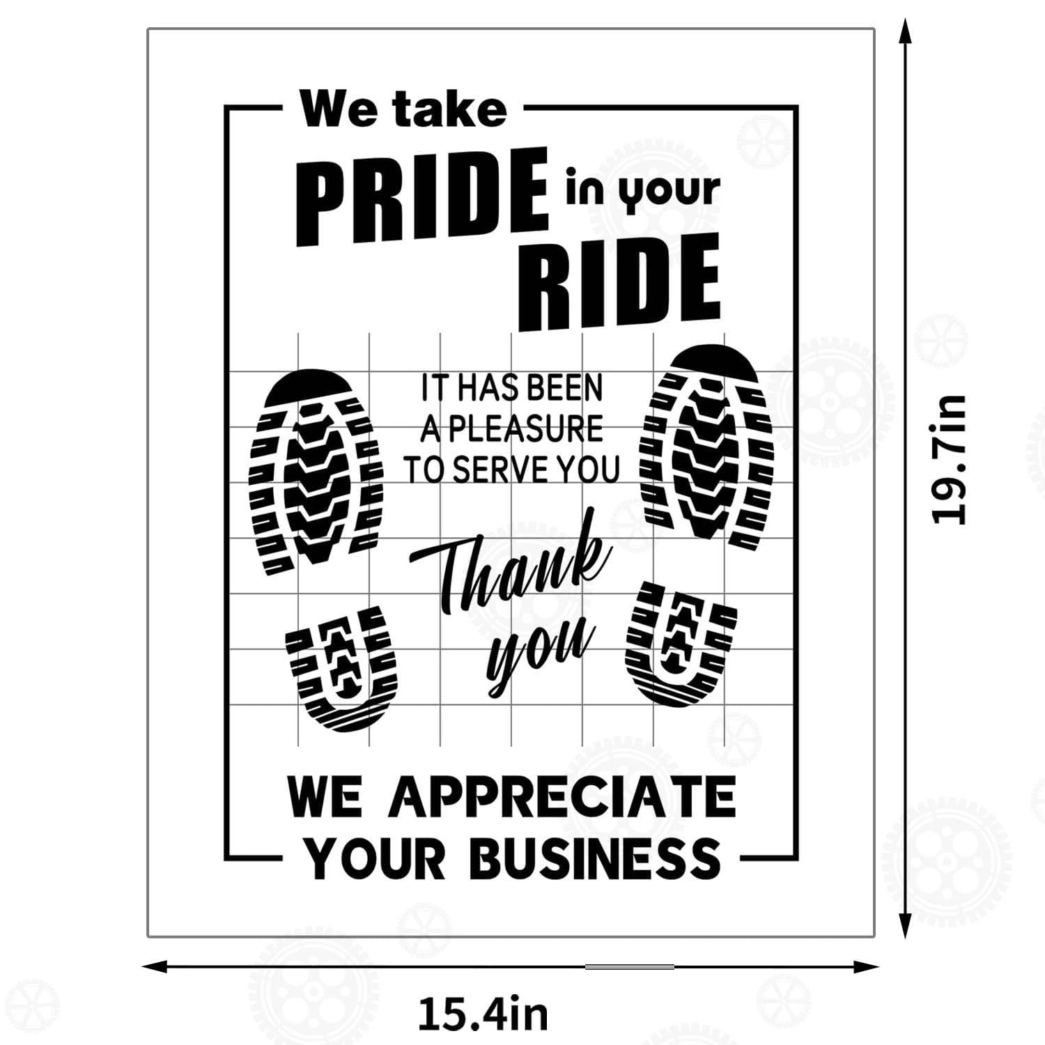 Paper Floor Mats - 50pcs 20" x 16" Disposable