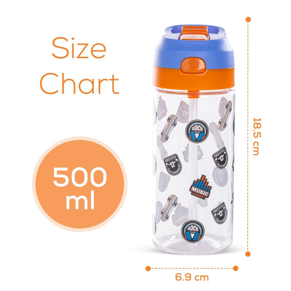 Skater Water Bottle - Spray Tritan 500 ml