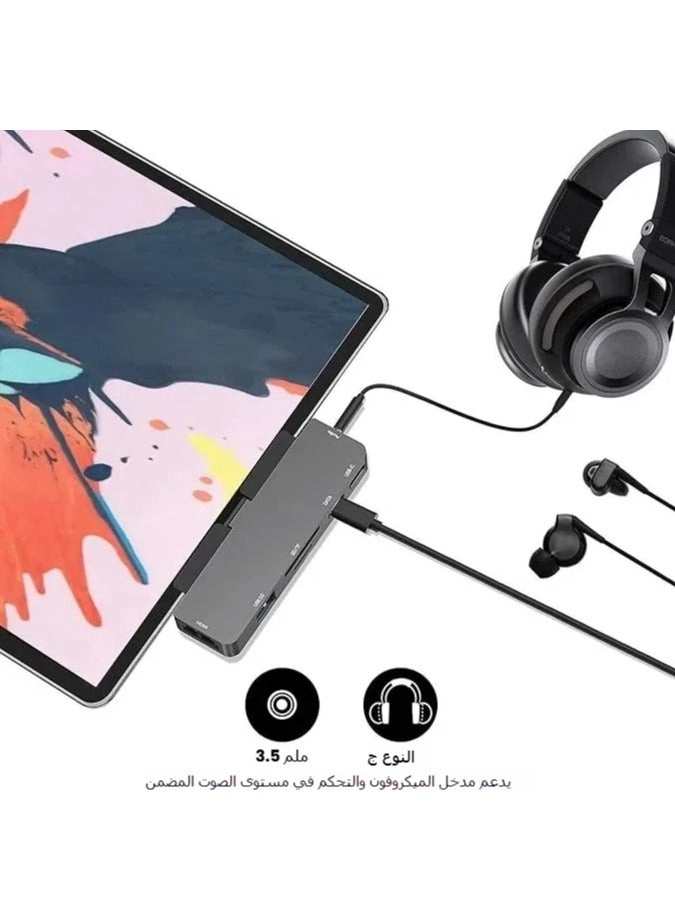 USB C Hub - 7-in-1 4K HDMI USB-C PD