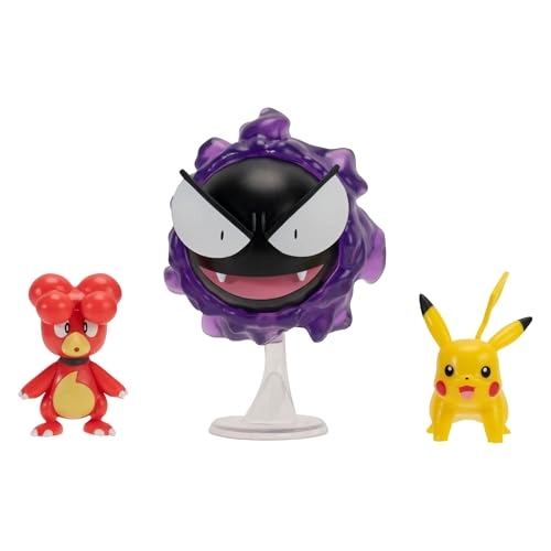 Battle Figure - Pikachu + Magby + Gastly (PKW4082) 3 pcs