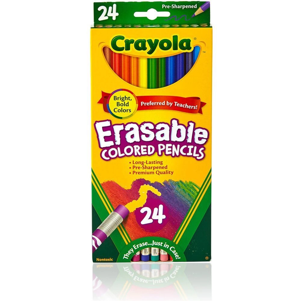 Erasable Colored Pencils - 24 Pack