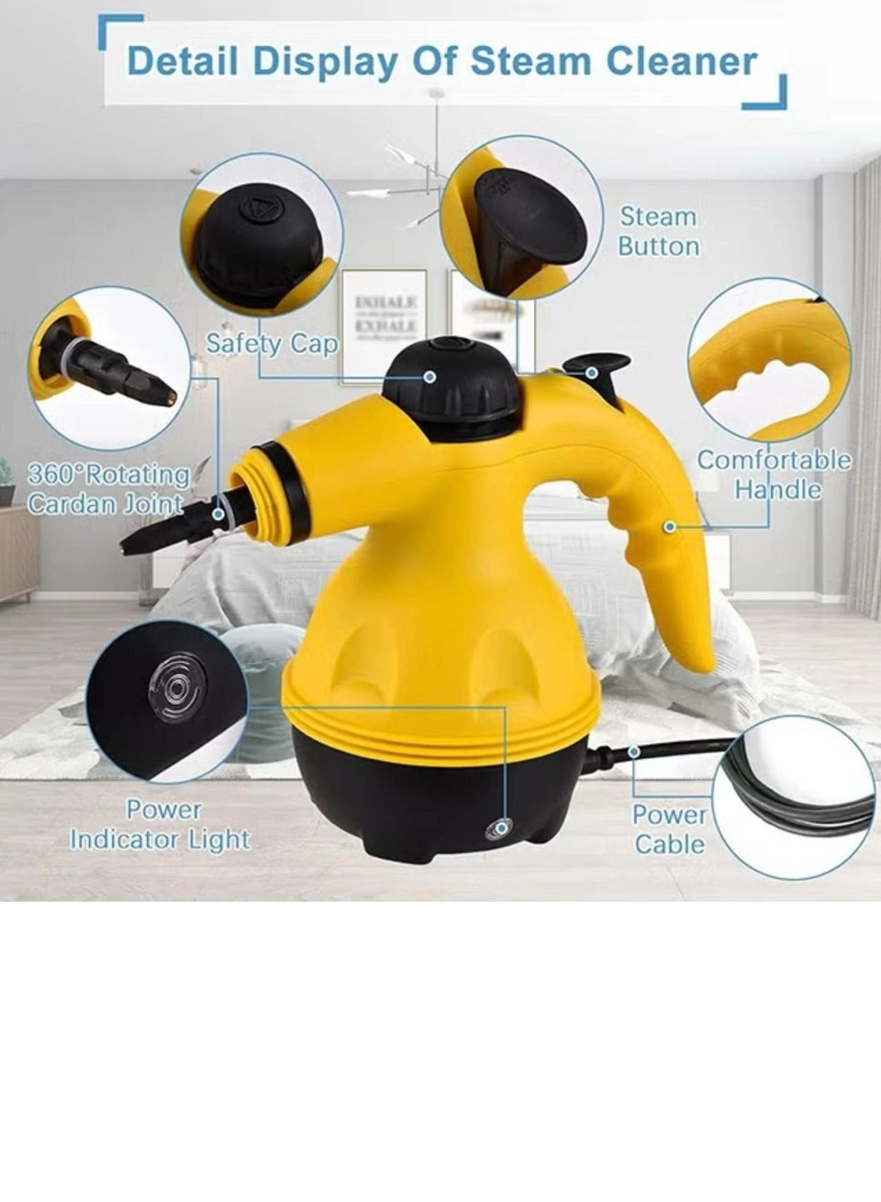 High Pressure Steam Cleaner - Compact Portable