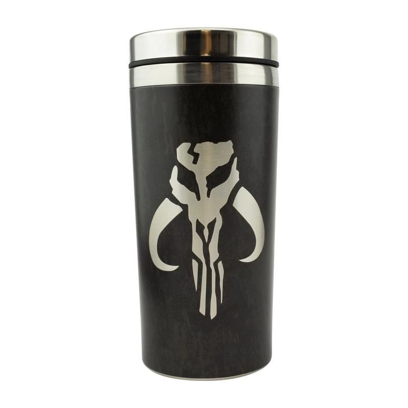 Stainless Steel Mandalorian Travel Mug - 450ml