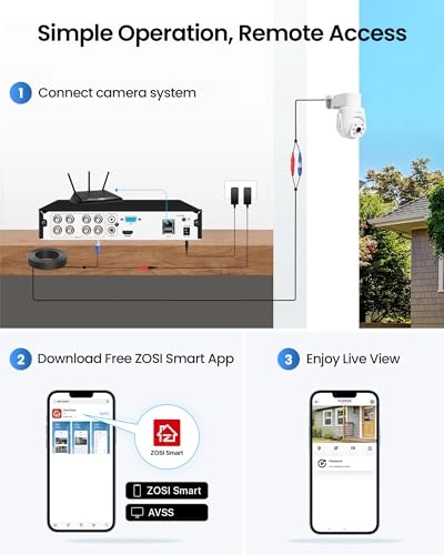 Wired Security Camera System - 8pcs 8CH 5MP