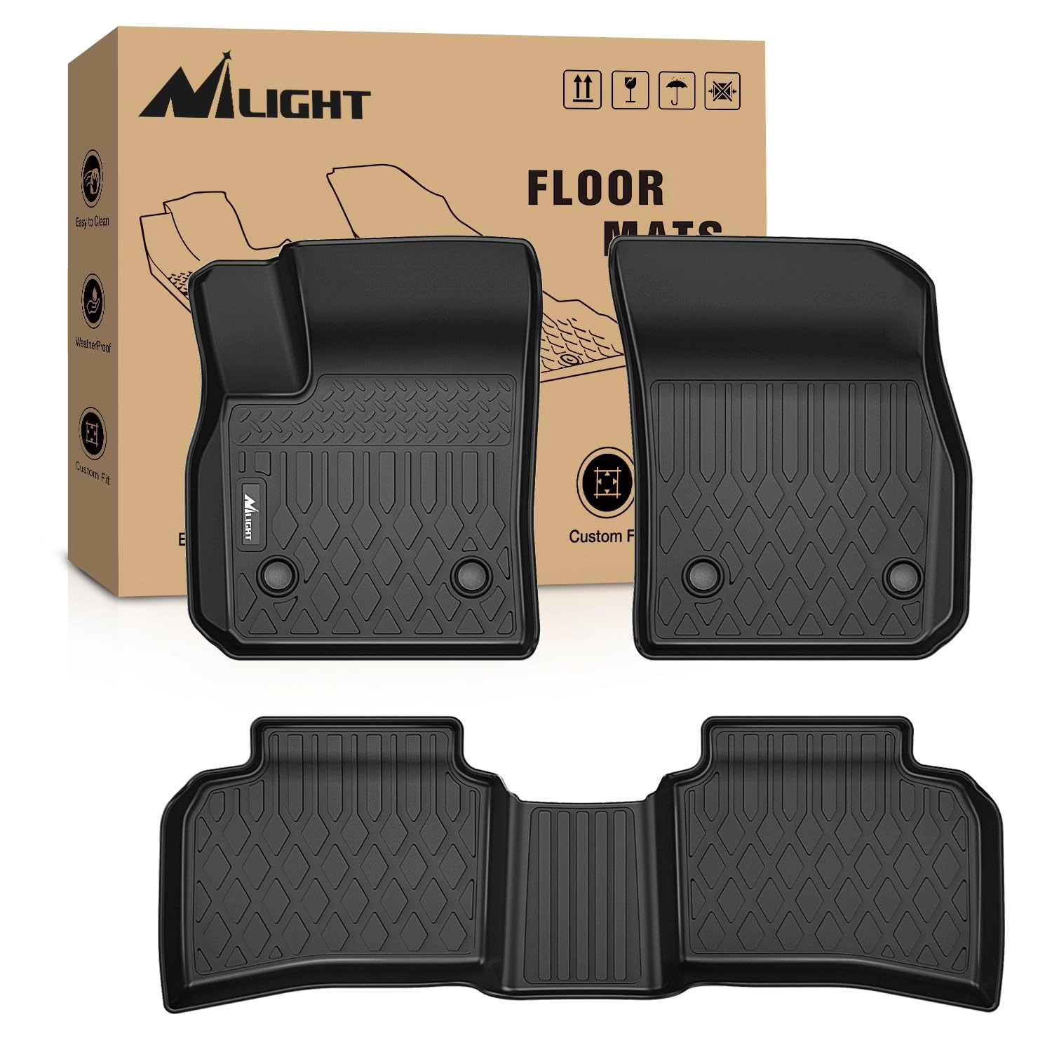 Nilight Floor Mats - Cadillac XT4 2019 2020 2021 2022 2023 2024 2025