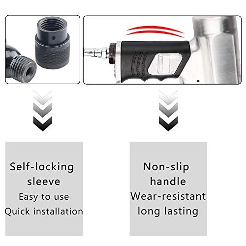 Air Hammer Chisel Set - Pneumatic 9 Chisels