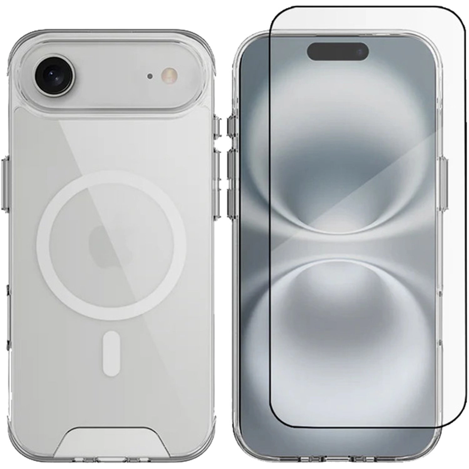 glassology MagSafe Case - Clear + Screen Protector - 9H for iPhone 17 Air