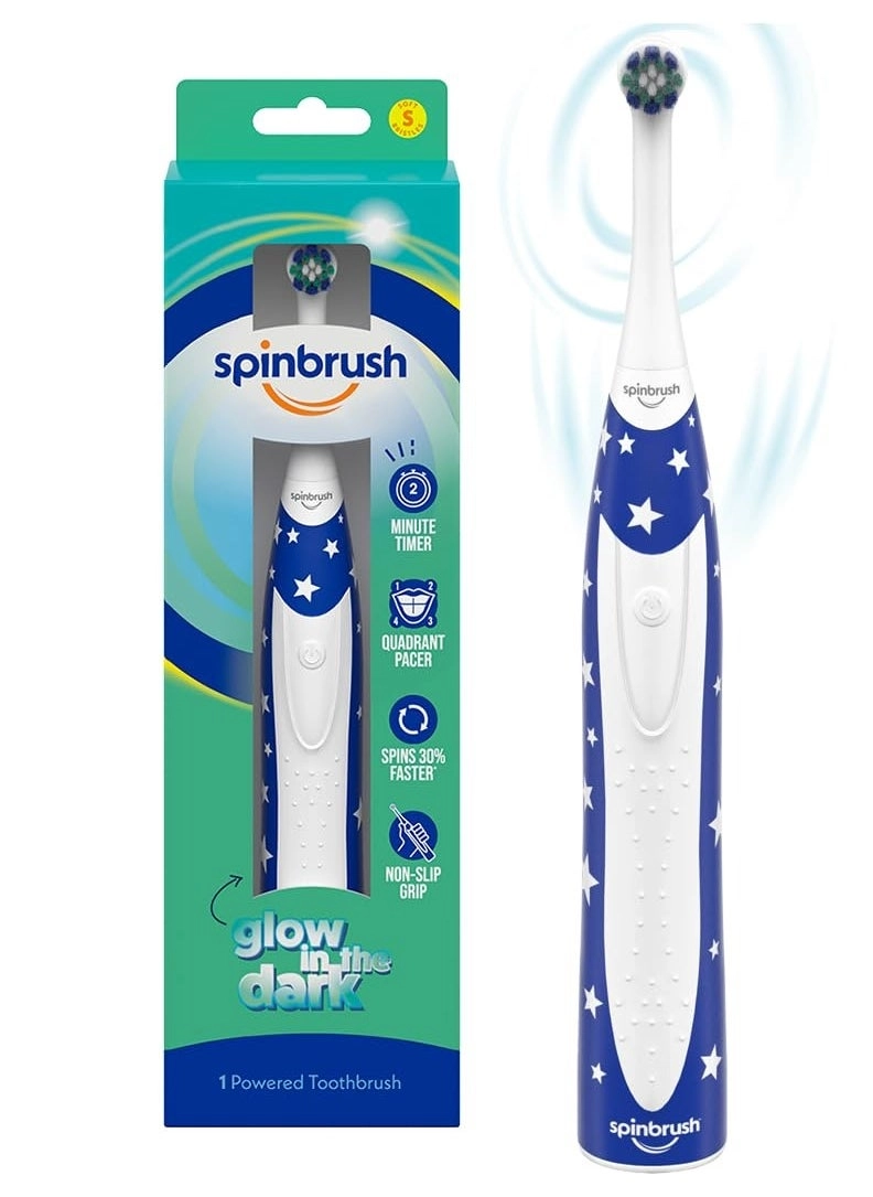 Spinbrush Kids Electric Toothbrush - Glow in The Dark Battery-Powered