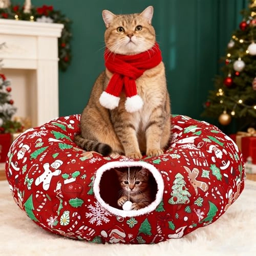Cat Tunnel - thick Oxford fabric