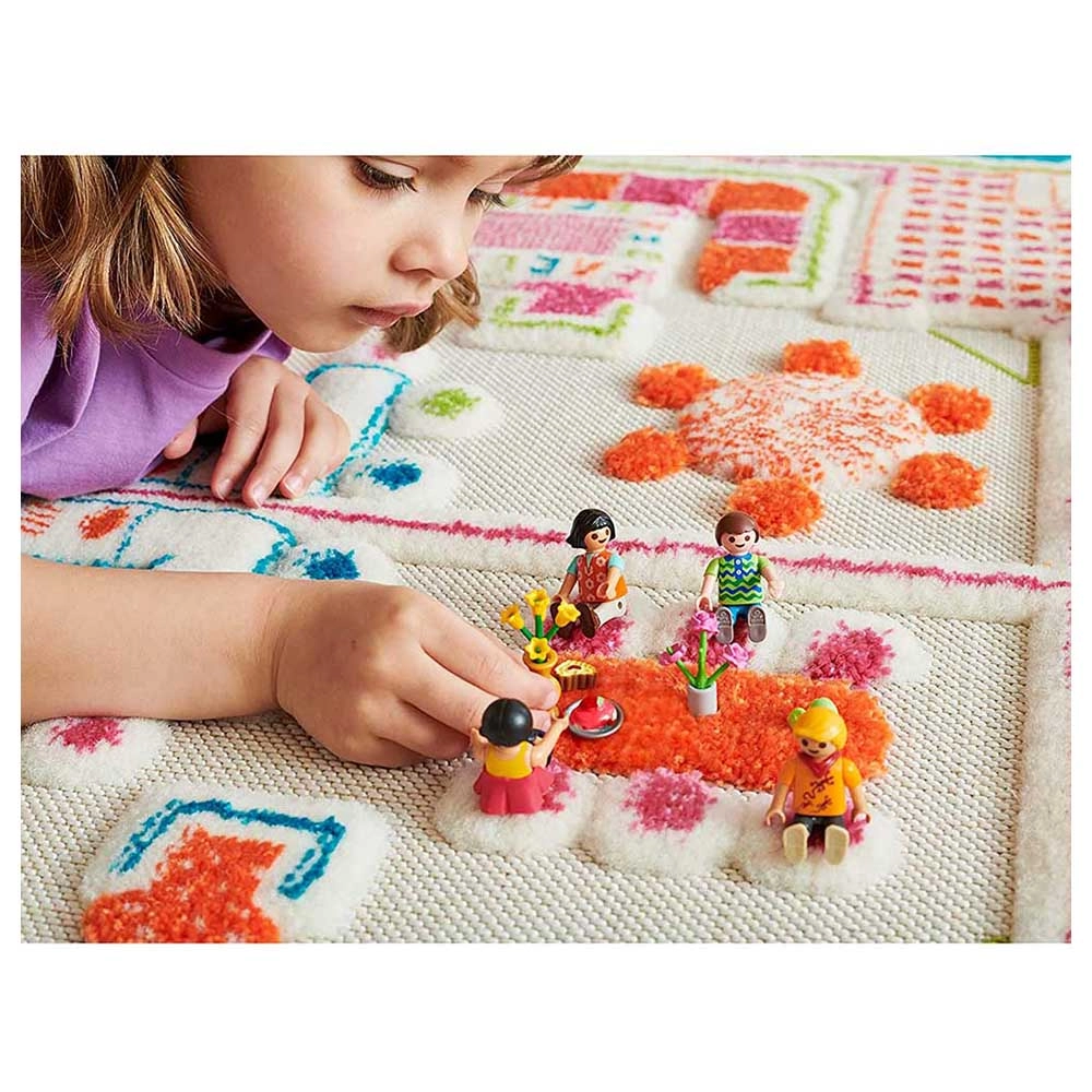 Beach House Design Educational 3D Carpet Playmat - 18 months