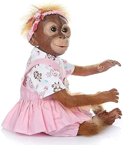 Reborn Monkey Doll - 22 Inches 55 cm Silicone Ages 3+