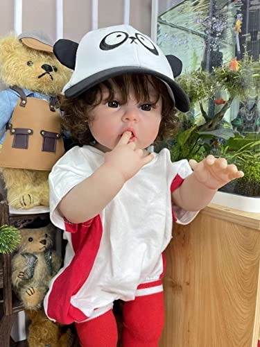 Reborn Doll - 55 cm Silicone Vinyl Brown Eyes