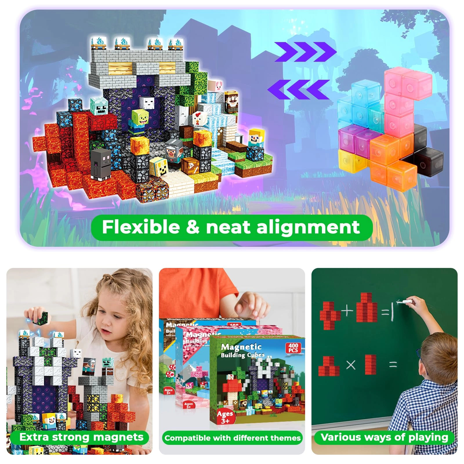 Magnetic Blocks - Portal 400 pcs