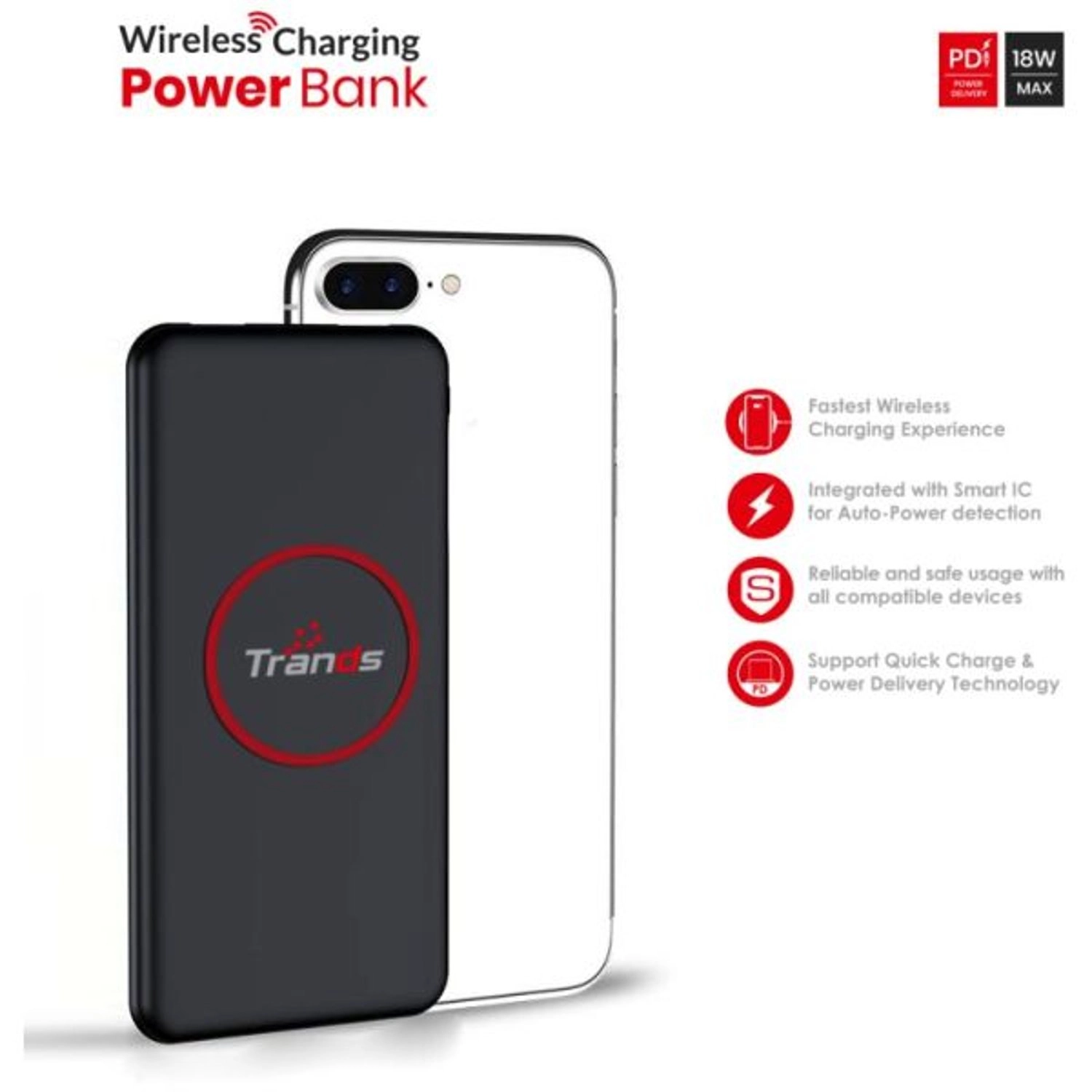 TR-MP655 - 10000mAh Wireless charging