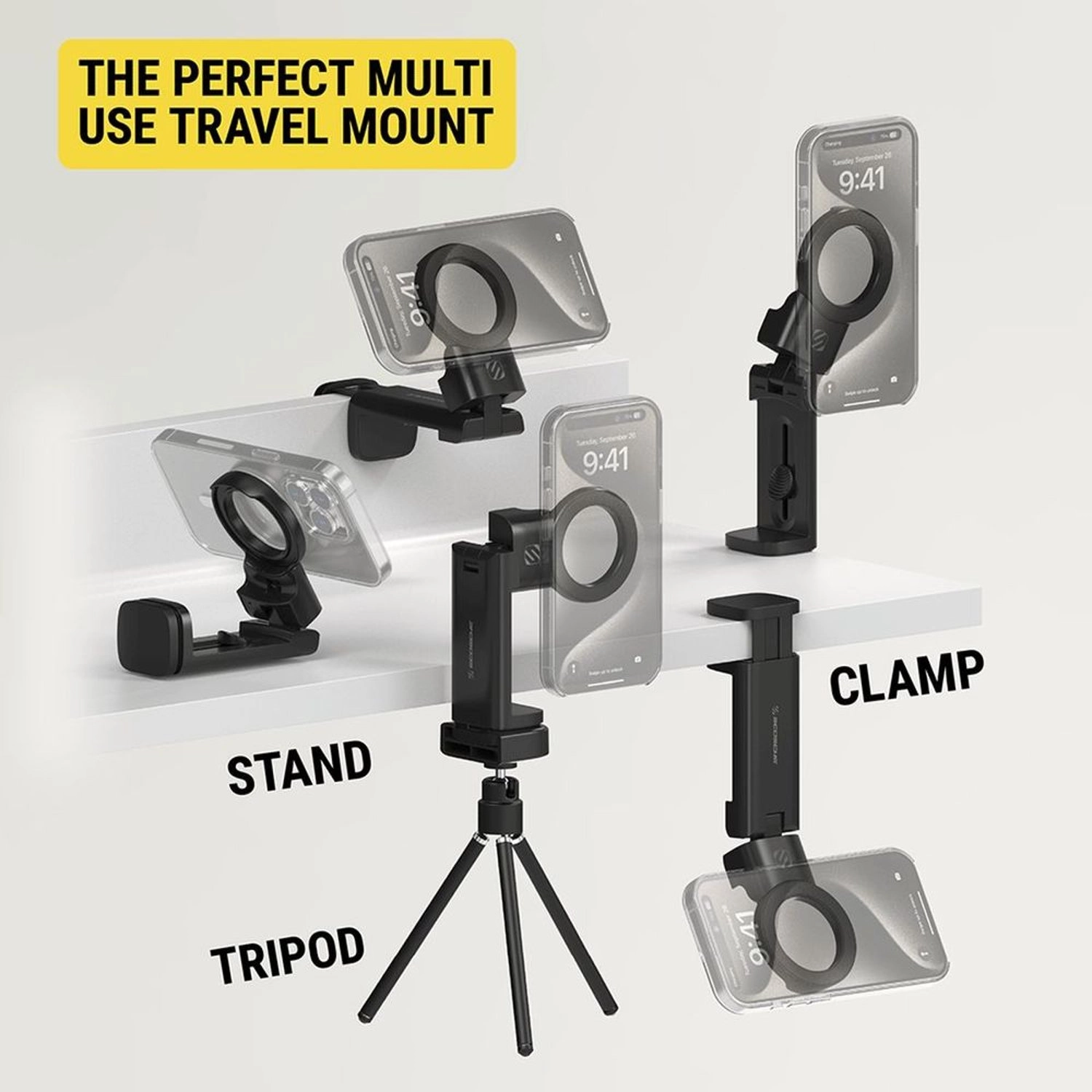 Universal Folding Phone Mount - Foldable Travel
