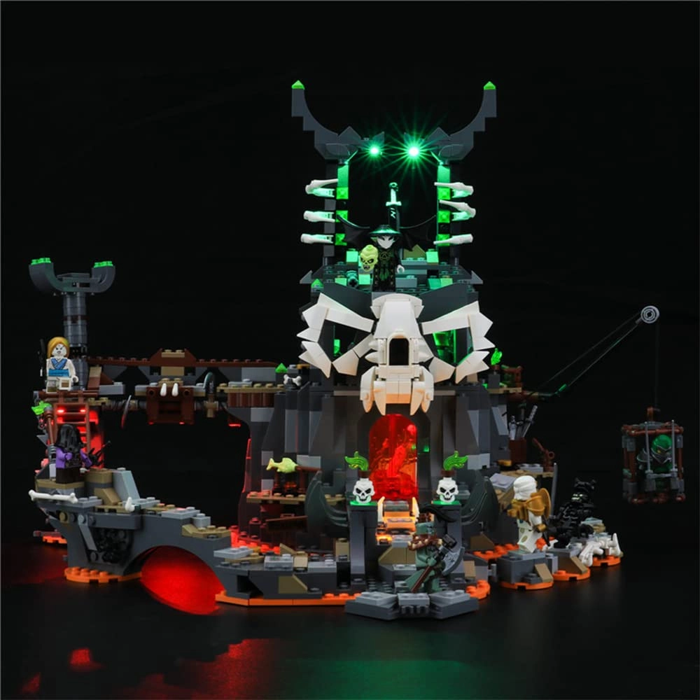 GEAMENT LED Lighting Kit for LEGO Ninjago Skull Sorcerer's Dungeons 71722