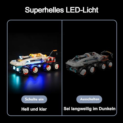 LED Light Set for LEGO Command Rover and Crane Loader 60432 - Copper conductor 5V