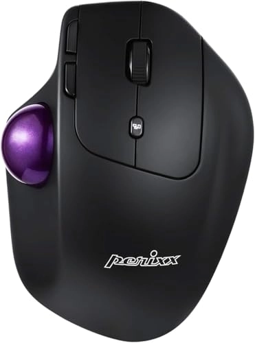 PERIMICE-720 Ergonomic Trackball Mouse - Wireless