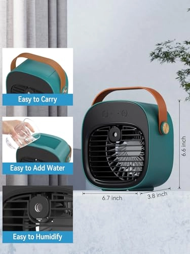 Portable Air Conditioner - 5200mAh Rechargeable 3 Speed