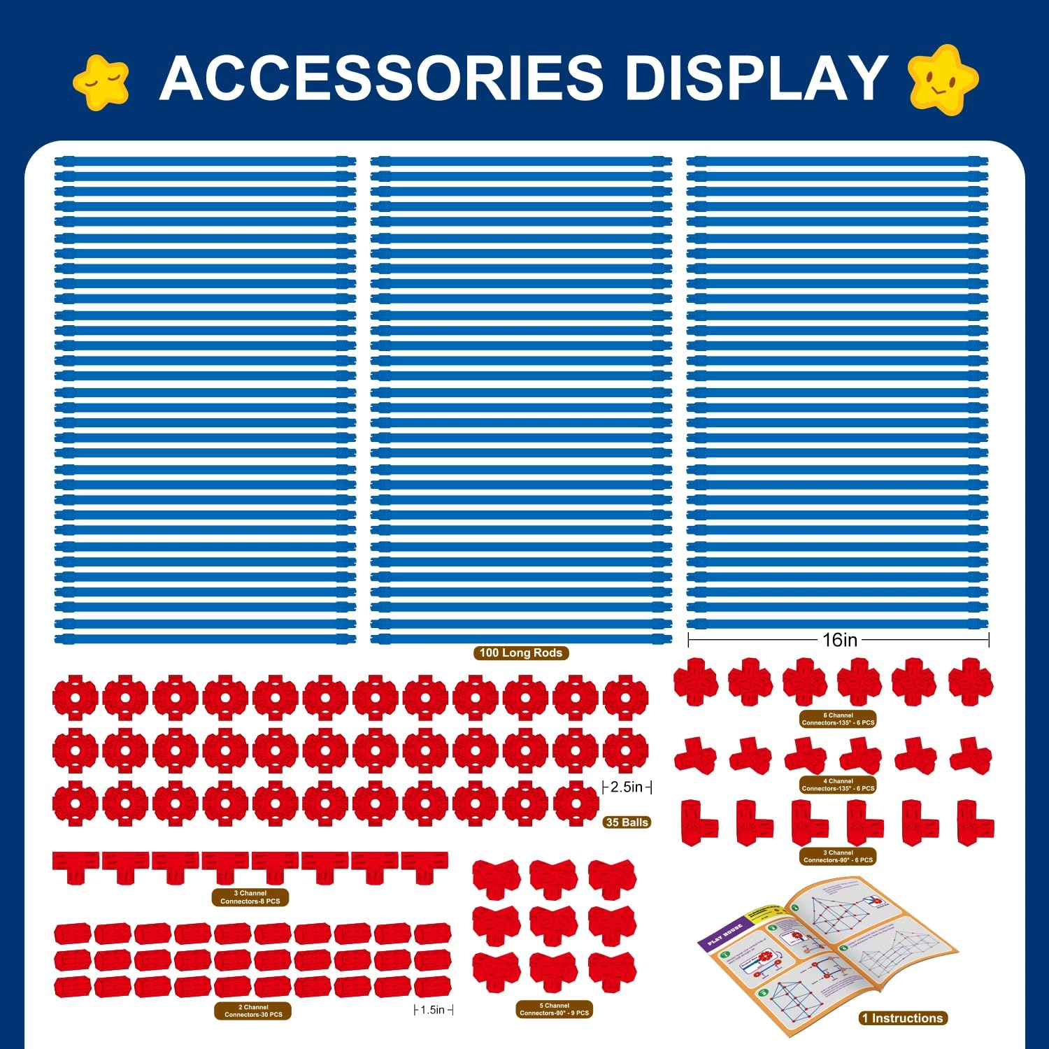 Ultimate Creative Set - 200 pcs Fort building kit