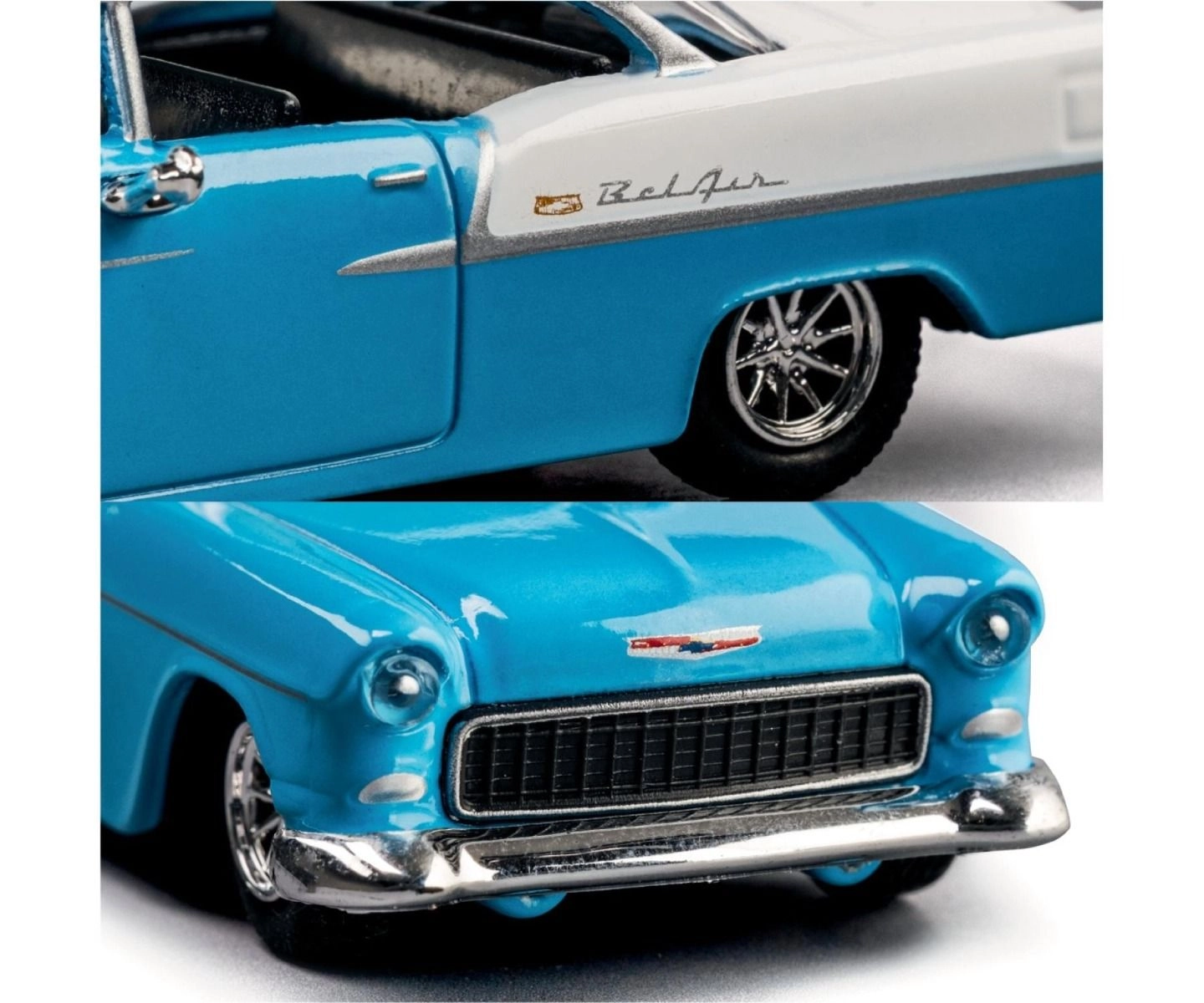 1955 Chevrolet Bel Air - 1:64 metal chassis