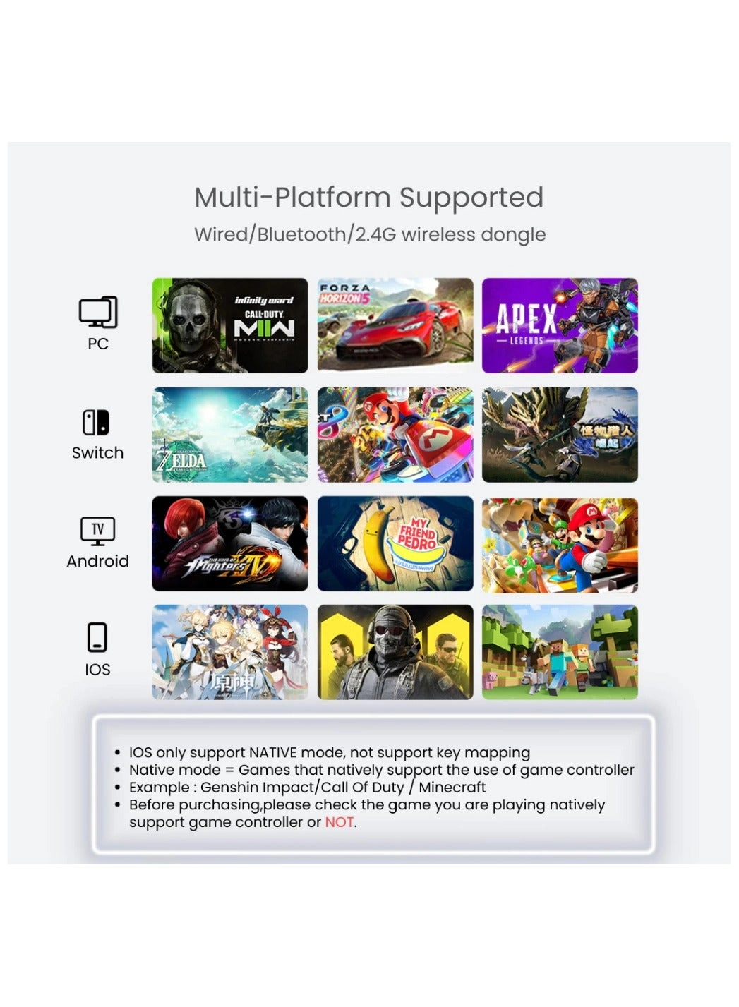 Vader 4 Pro - PC/NS/TV/Android/Laptop