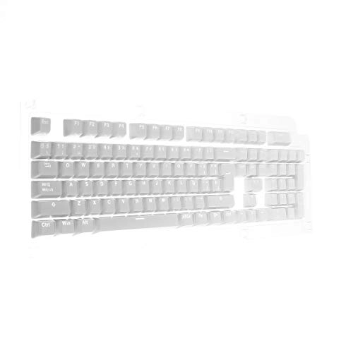 106 Key Faint Translucent ABS Keycaps - Black Backlit