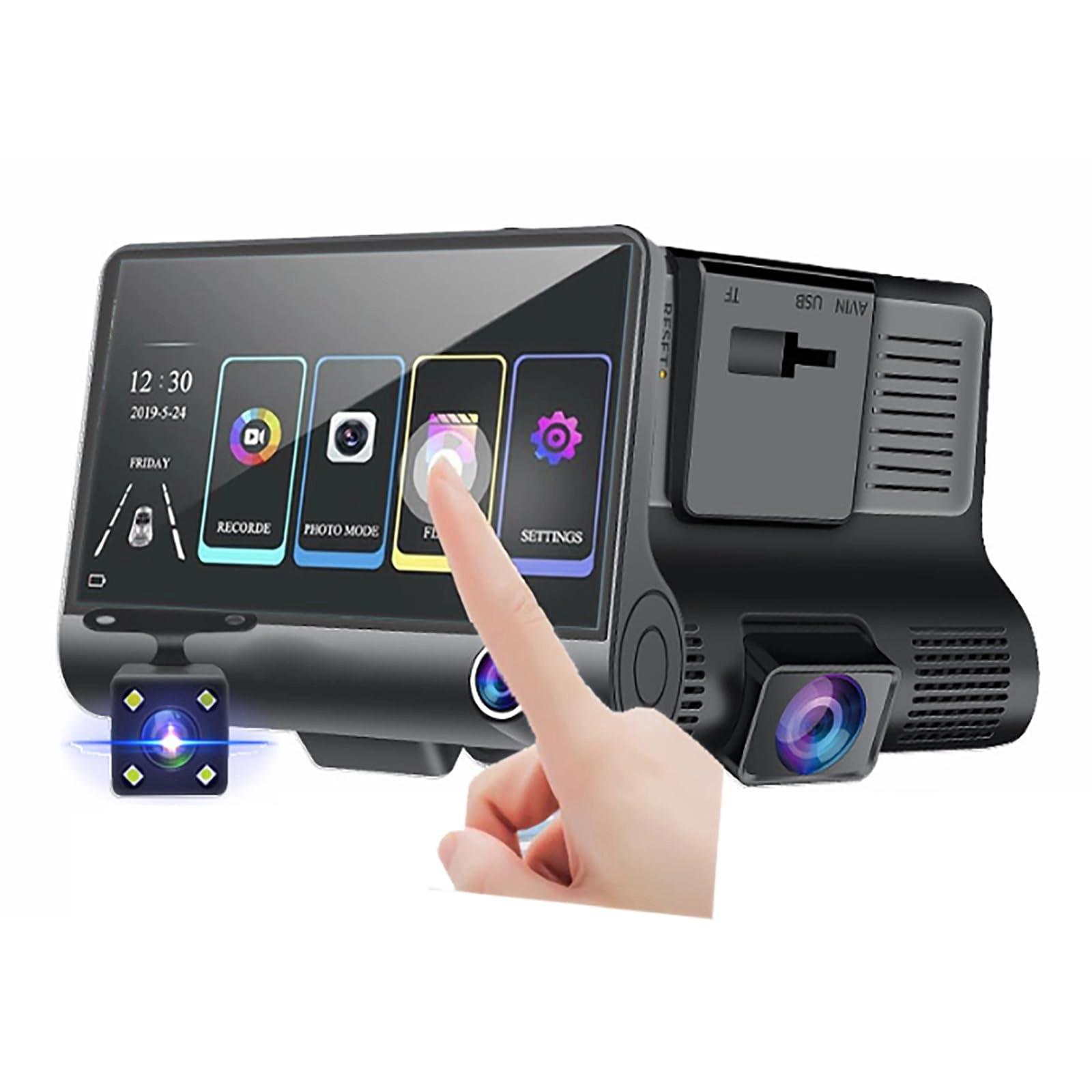 Dual Dash Cam - 1080P Full HD