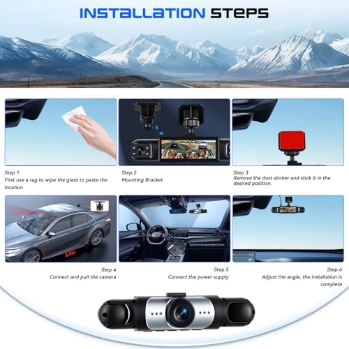 4-Channel Dash Cam - 1080P 30FPS